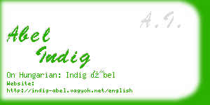 abel indig business card